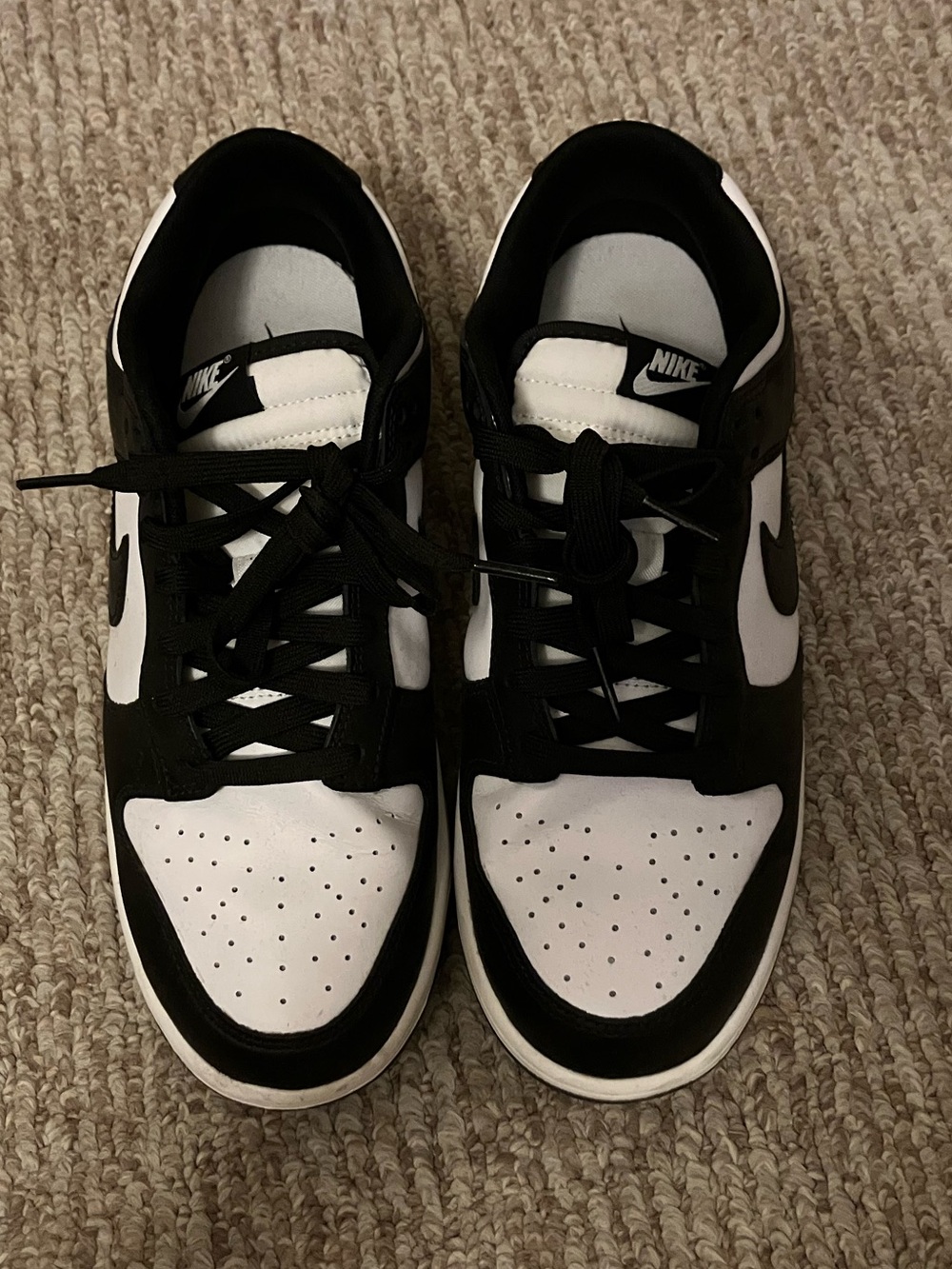 🆕Nike Dunk Low Retro 
White/White/Black 
Style #DD1391-100